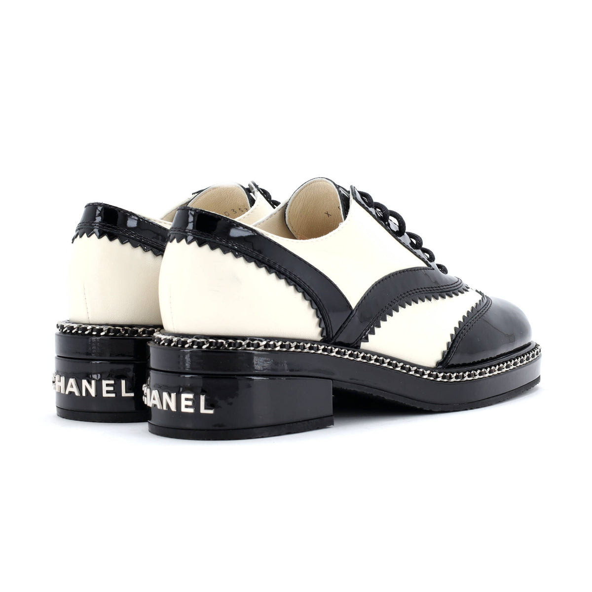 Women's CC Chain Around Oxfords Patent and Leather