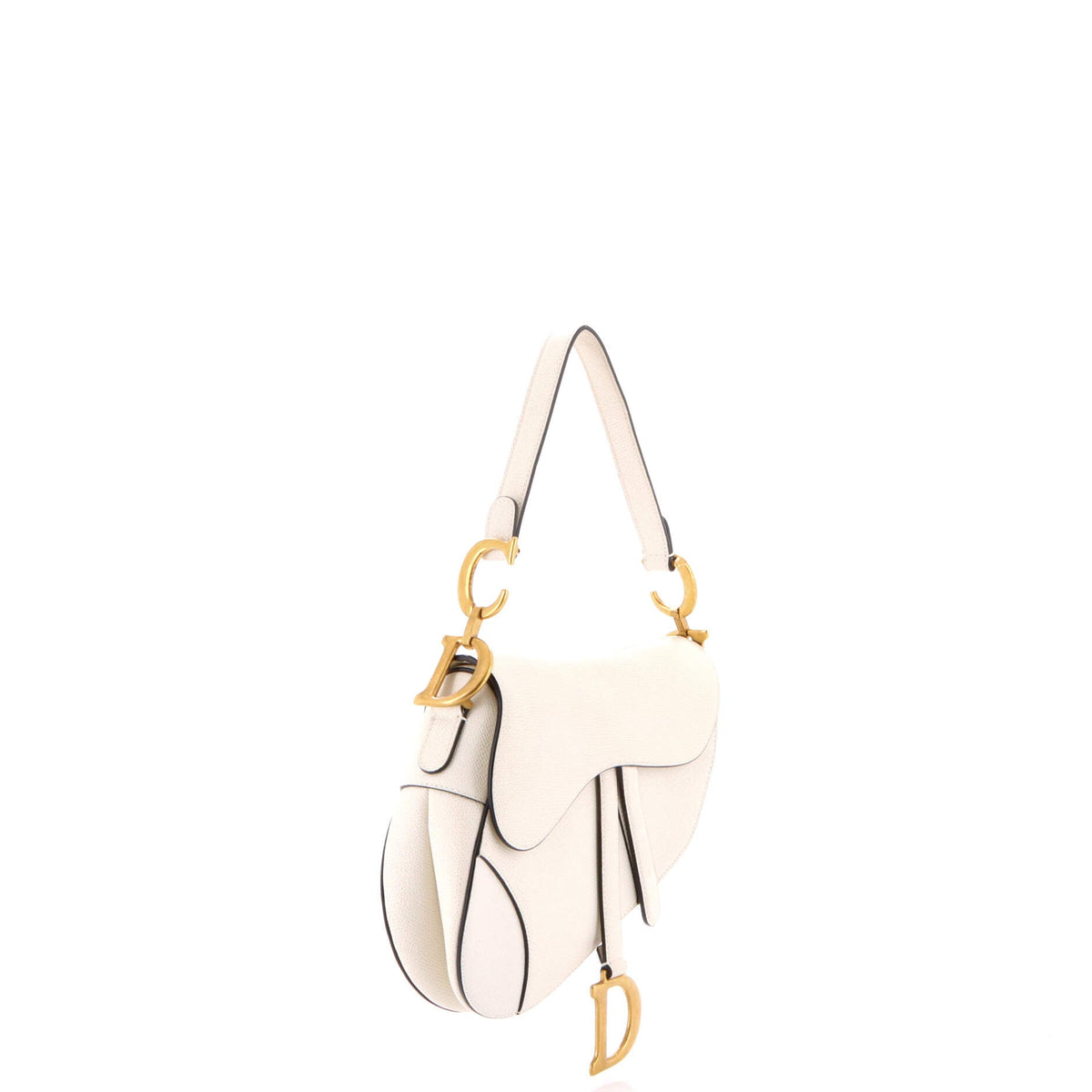 Saddle Handbag Leather Medium