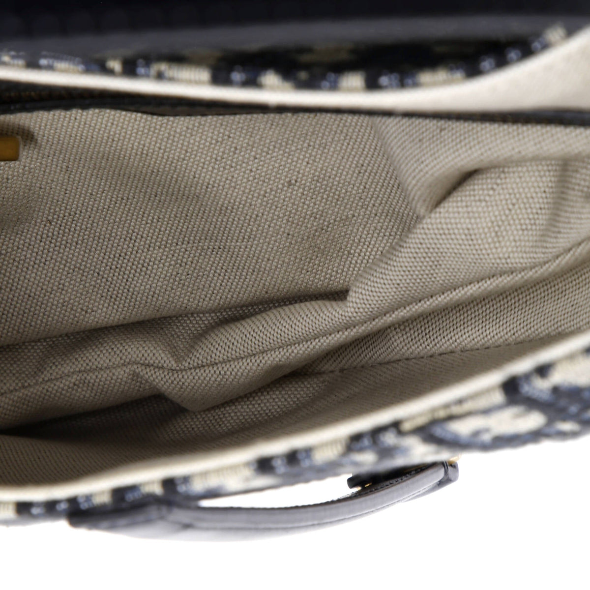 Saddle Handbag with Strap Oblique Canvas Medium