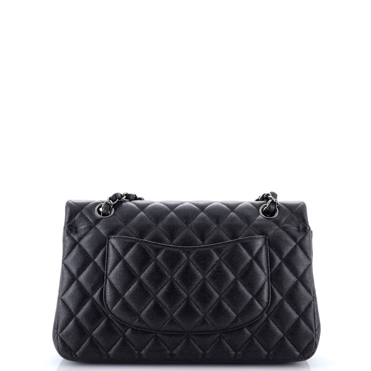 Classic Double Flap Bag Quilted Iridescent Caviar Medium