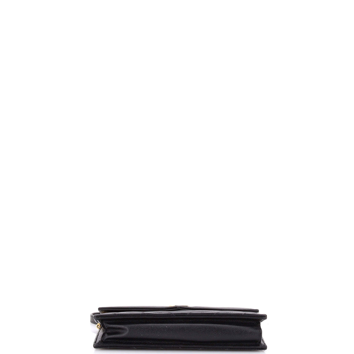 Classic Monogram Wallet on Chain Matelasse Chevron Leather Small