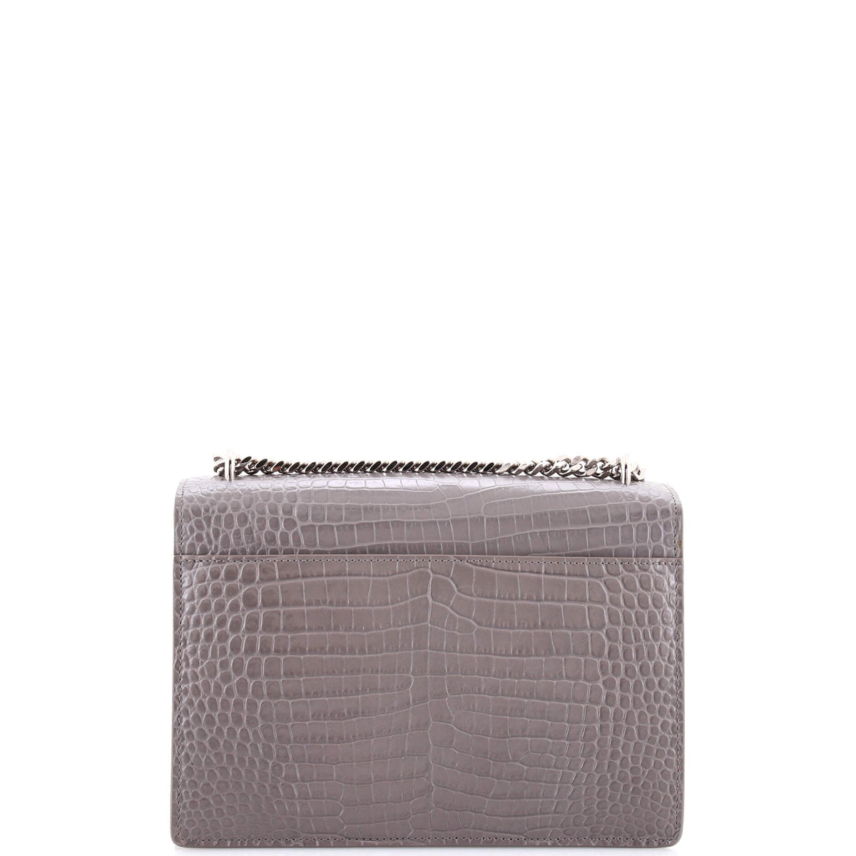 Sunset Crossbody Bag Crocodile Embossed Leather Medium
