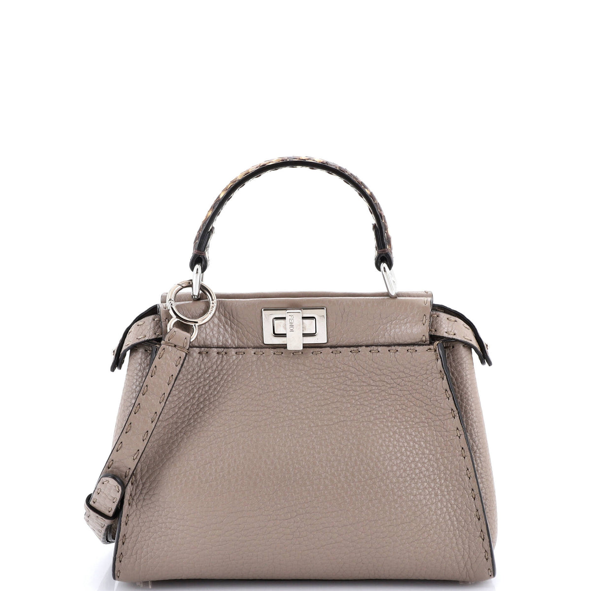 Selleria Peekaboo Bag Leather with Python Mini