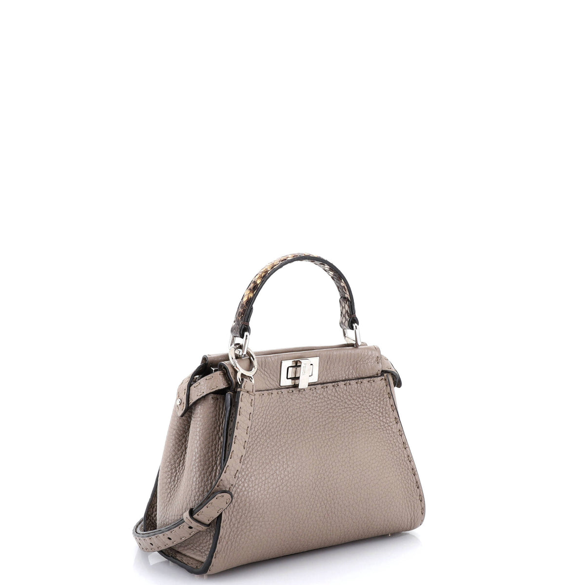 Selleria Peekaboo Bag Leather with Python Mini
