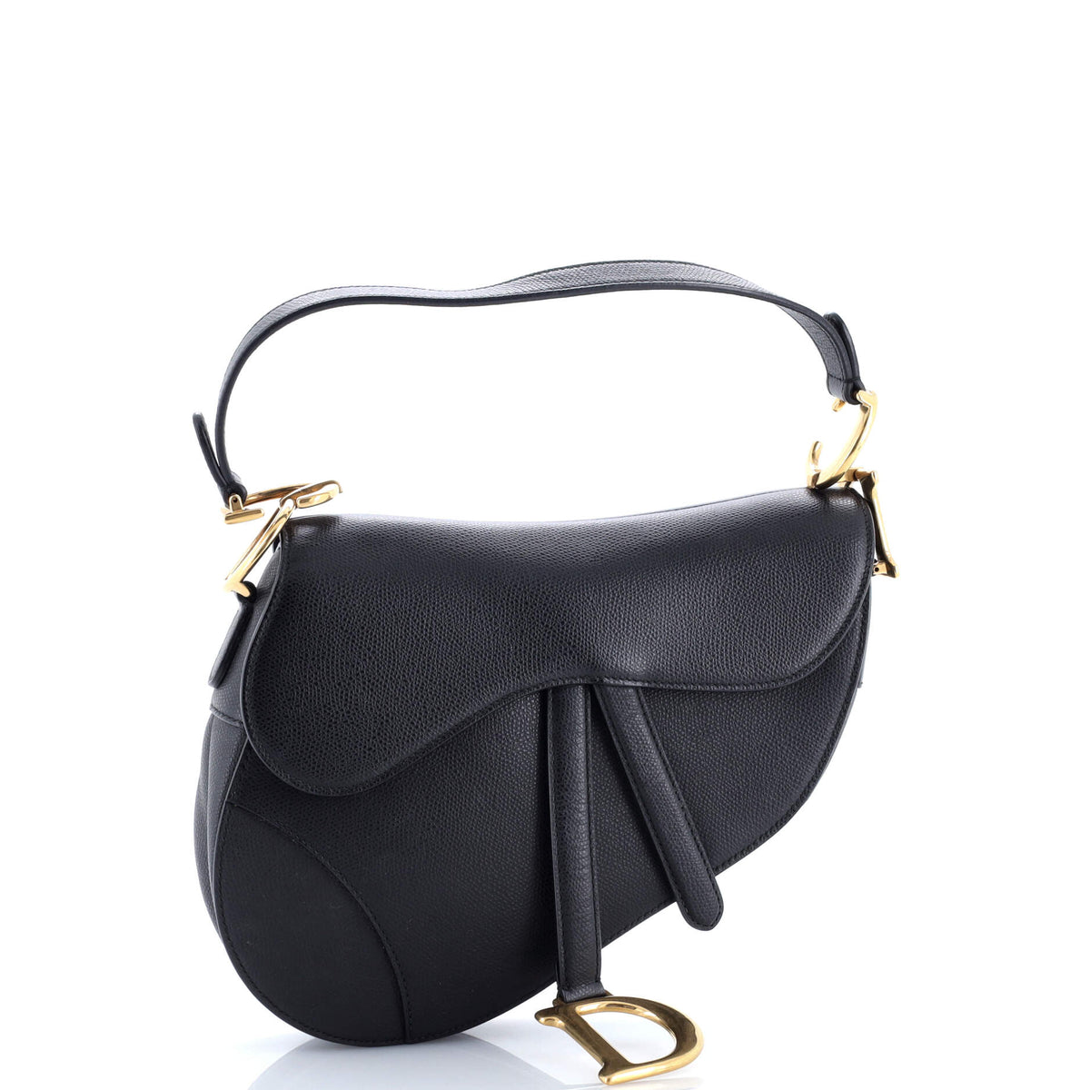 Saddle Handbag Leather Medium