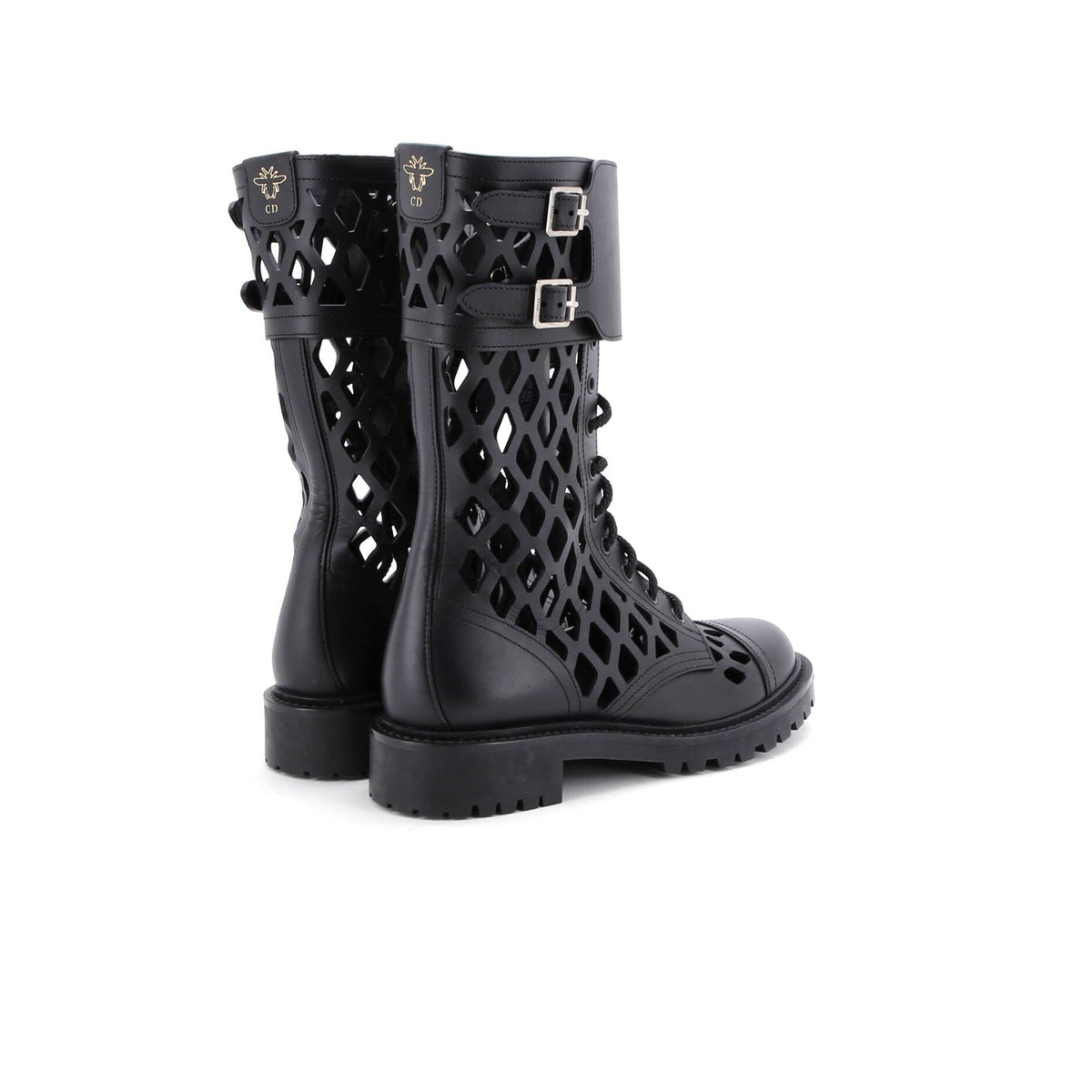 Women's D-Trap Cut-Out Ankle Boots Leather