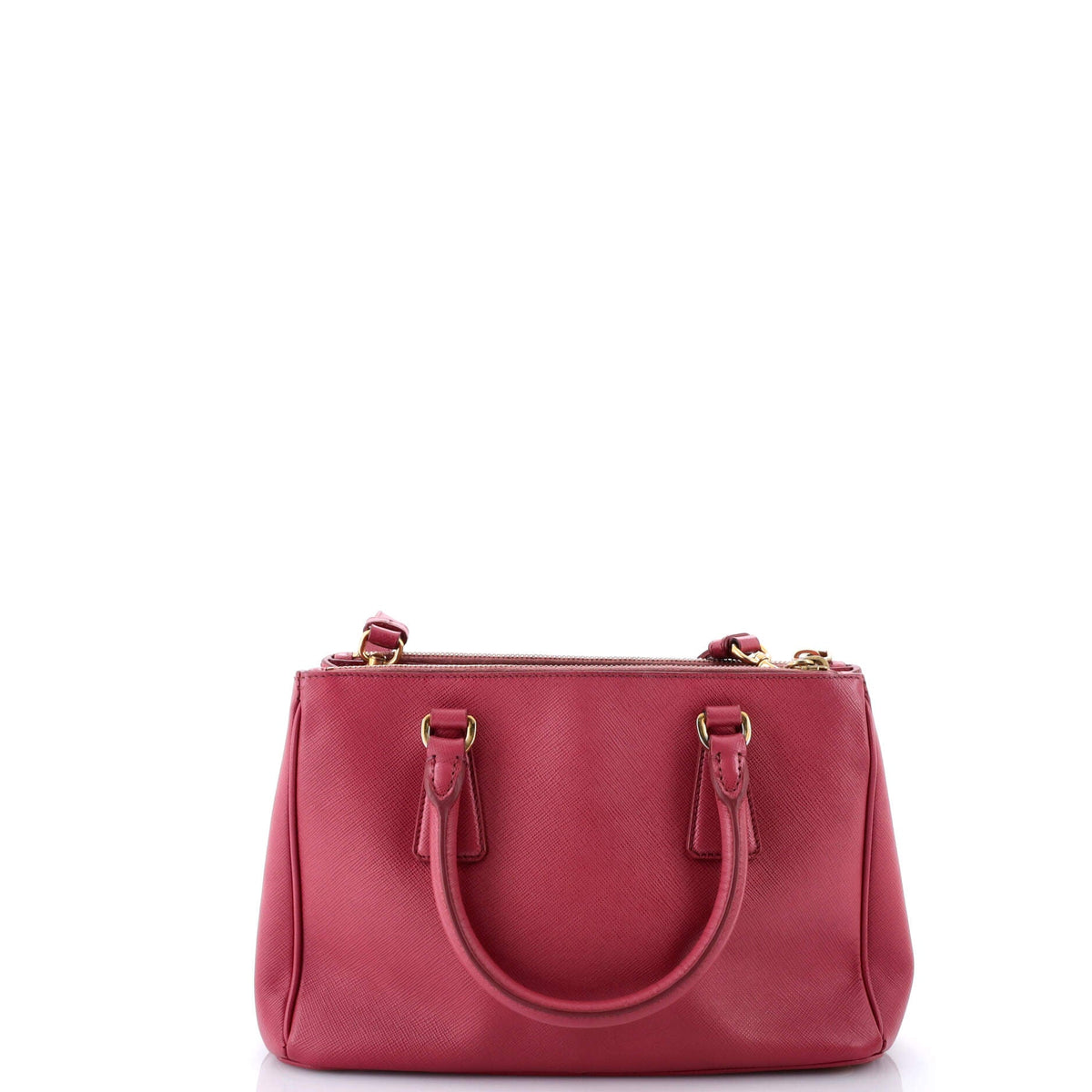 Double Zip Lux Tote Saffiano Leather Small