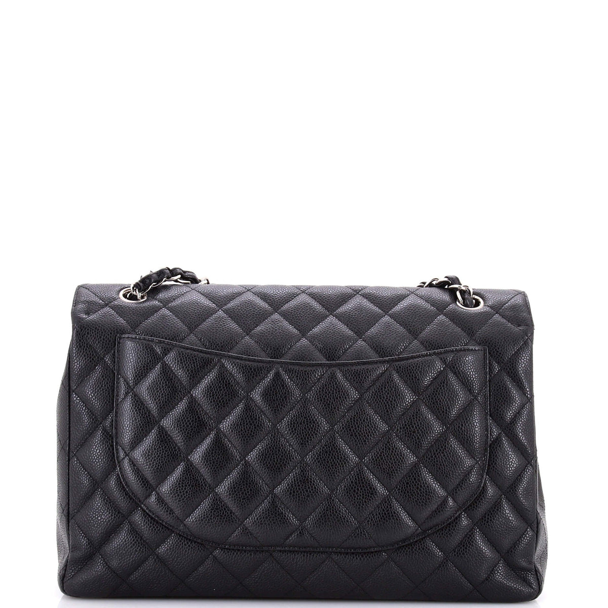 Classic Single Flap Bag Quilted Caviar Maxi