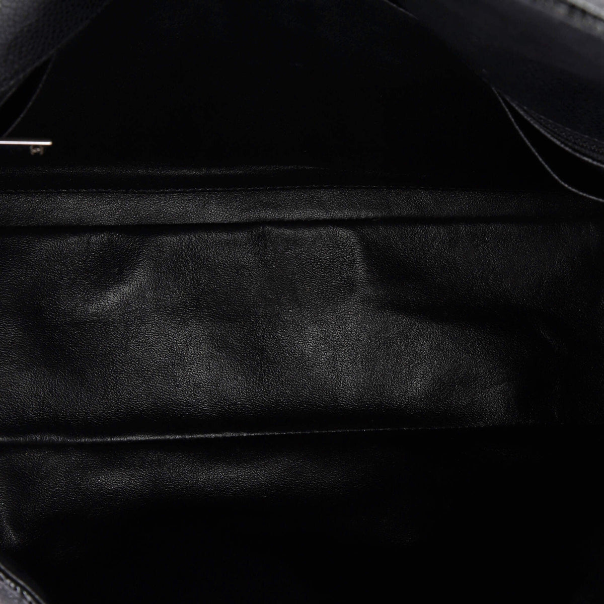 Classic Single Flap Bag Quilted Caviar Maxi