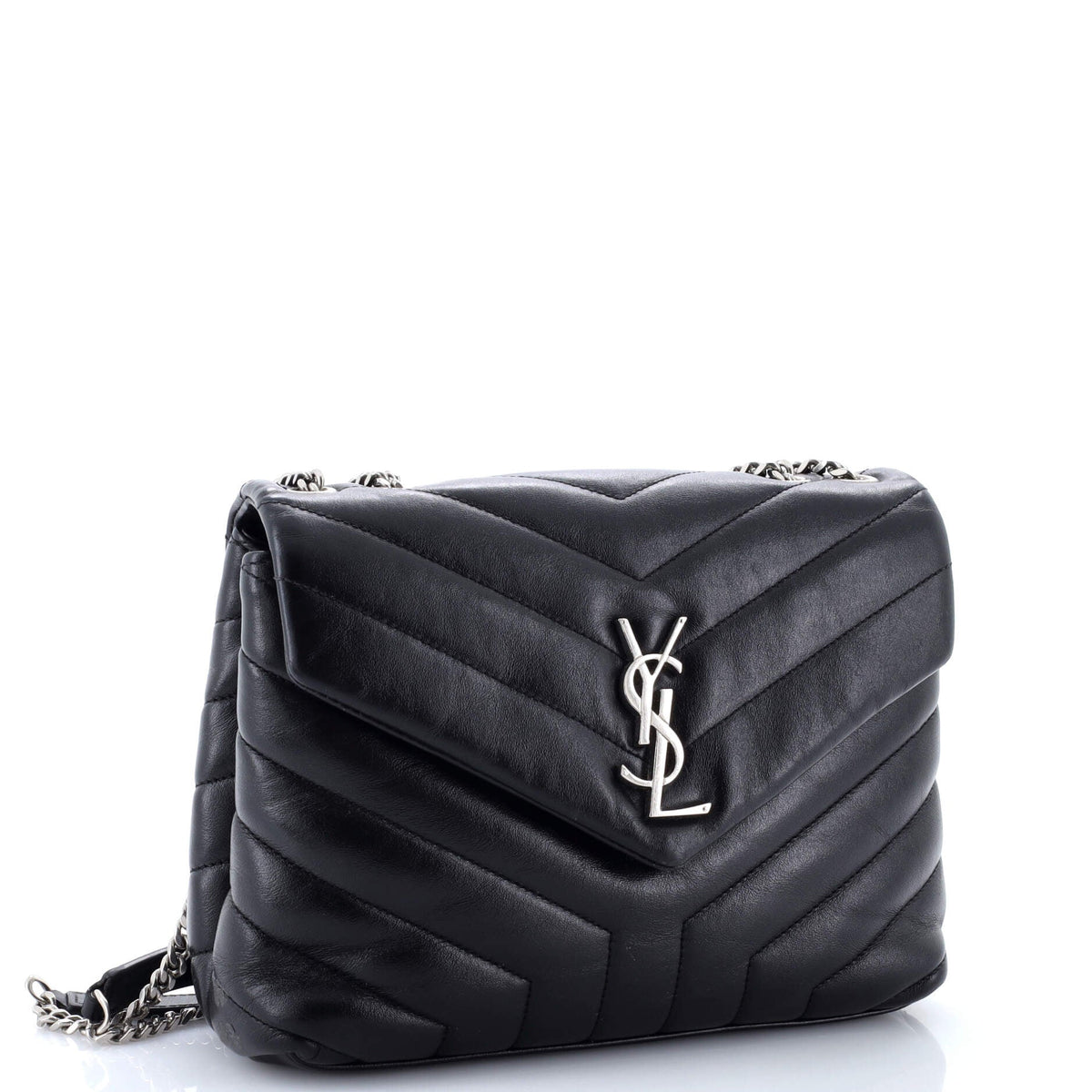 Loulou Shoulder Bag Matelasse Chevron Leather Small