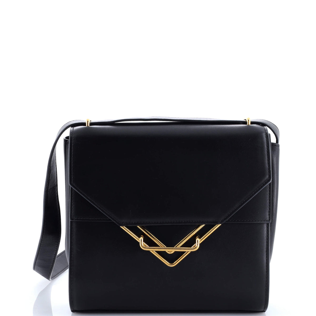 Clip Flap Bag Leather