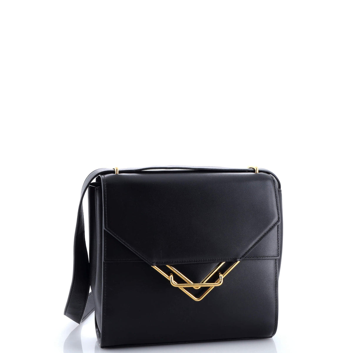 Clip Flap Bag Leather