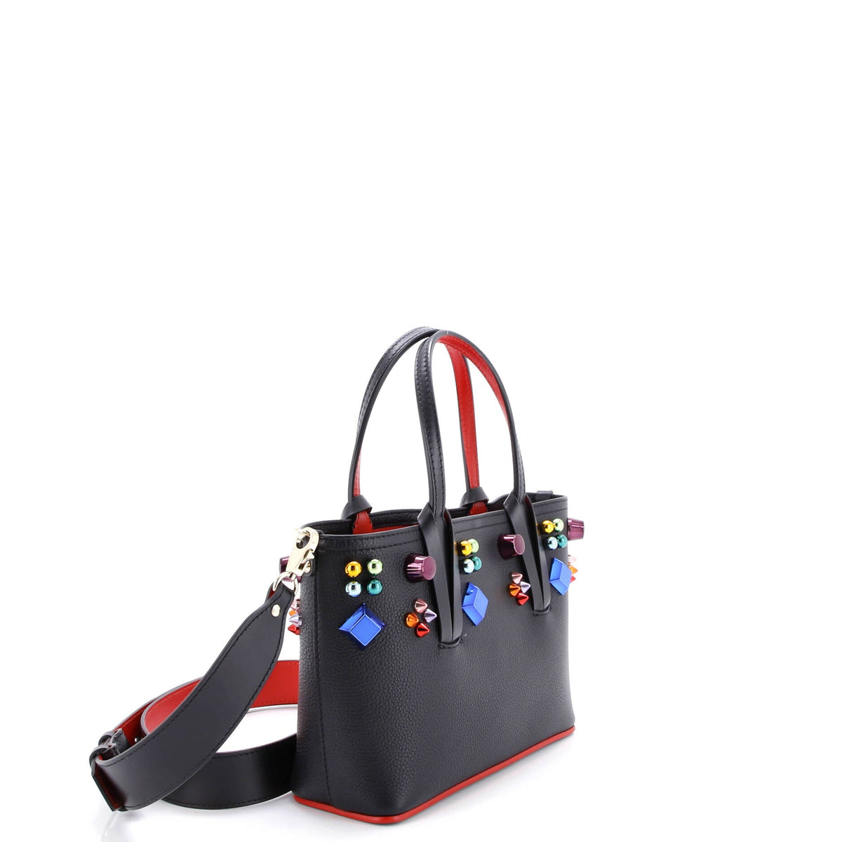 Cabata East West Tote Embellished Leather Mini