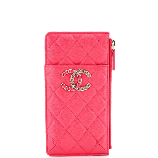 19 Classic Phone Case Pouch Quilted Lambskin