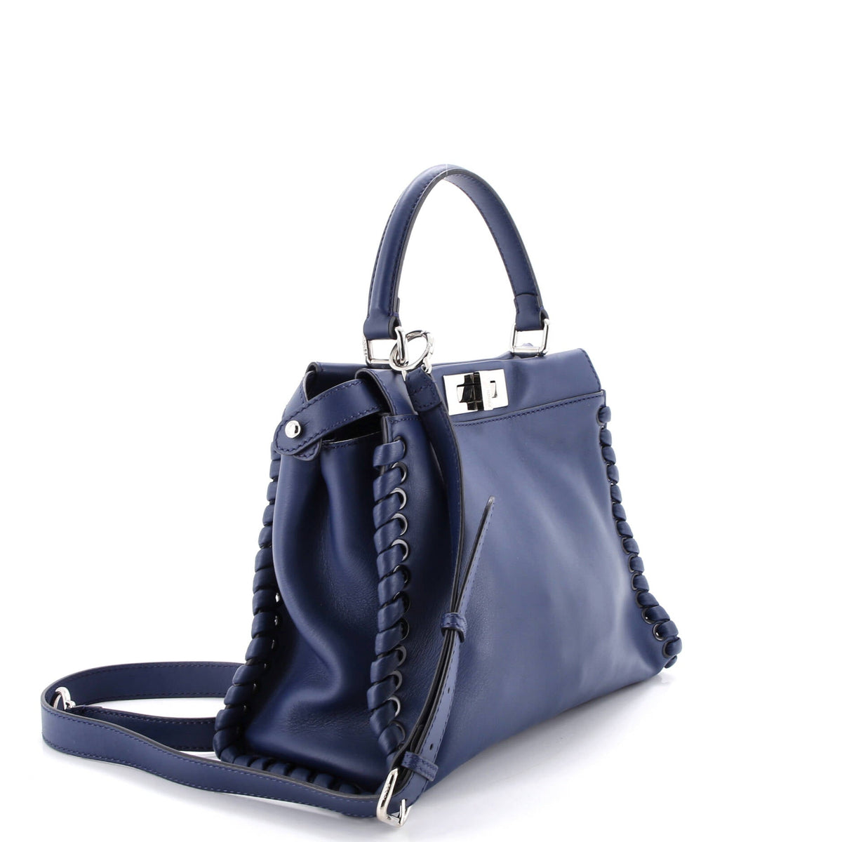 Peekaboo Bag Whipstitch Leather Regular