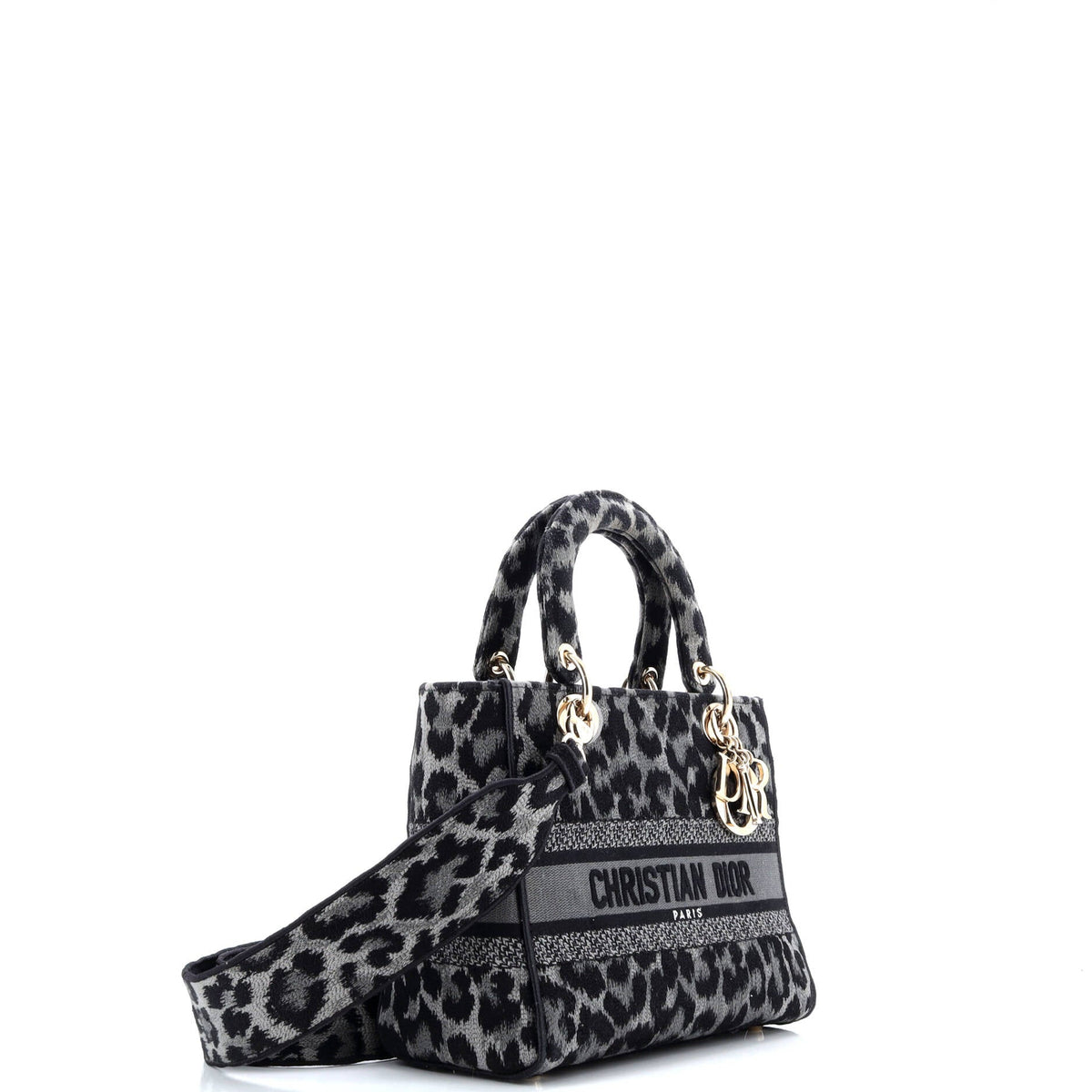 Lady D-Lite Bag Mizza Embroidered Canvas Medium