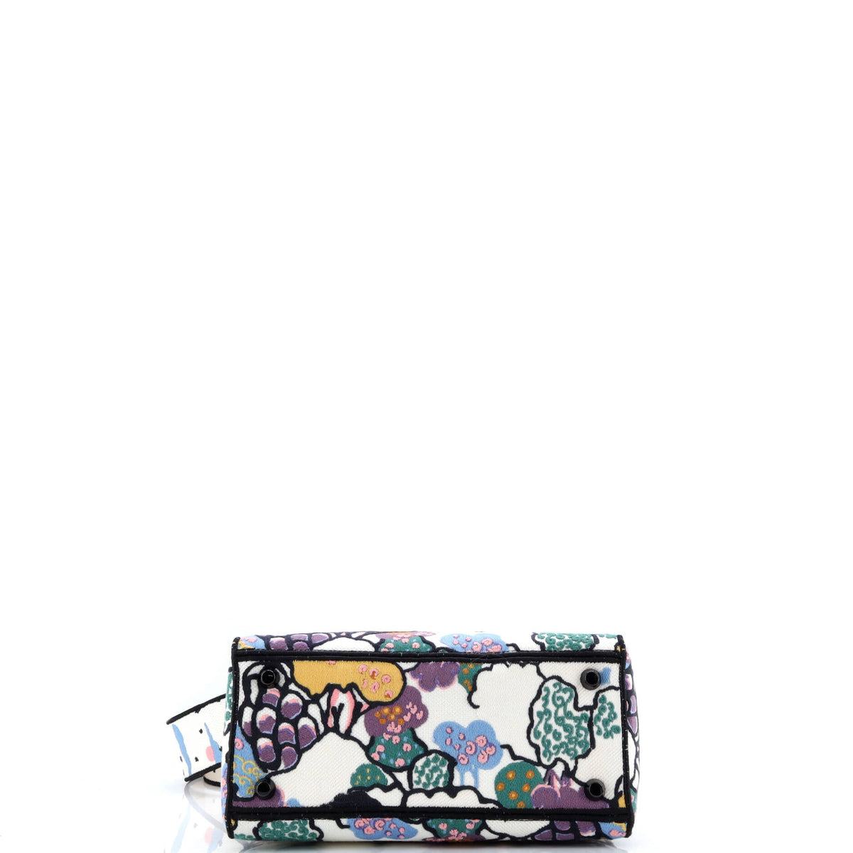 Lady D-Lite Bag Mizza Embroidered Canvas Medium