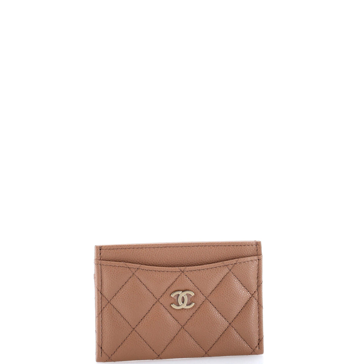Classic Card Holder Quilted Caviar