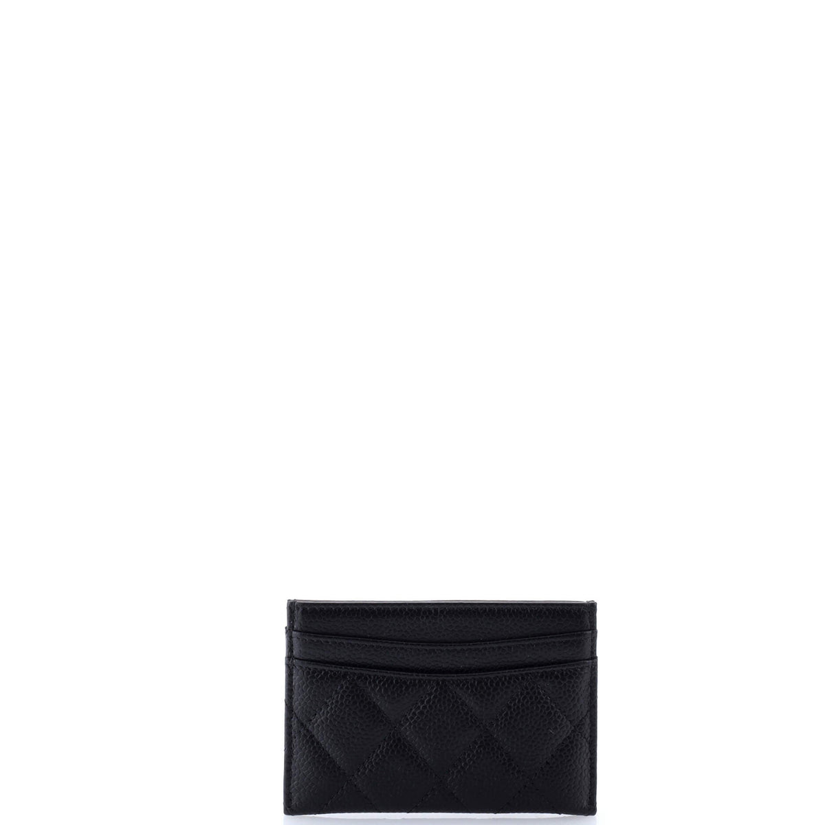 Classic Card Holder Quilted Caviar