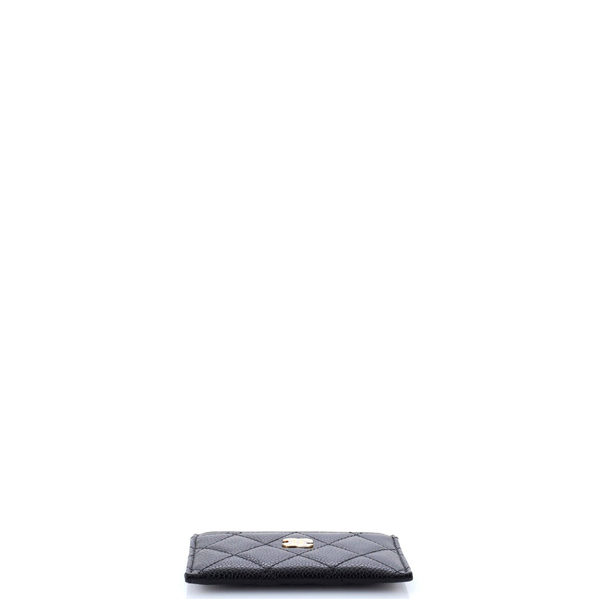 Classic Card Holder Quilted Caviar