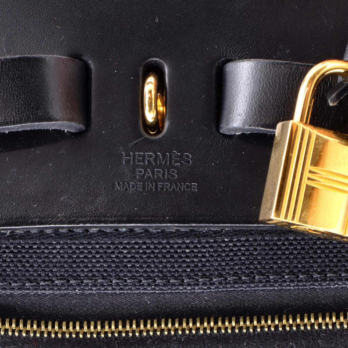 Herbag A Dos Zip Backpack Toile and Leather