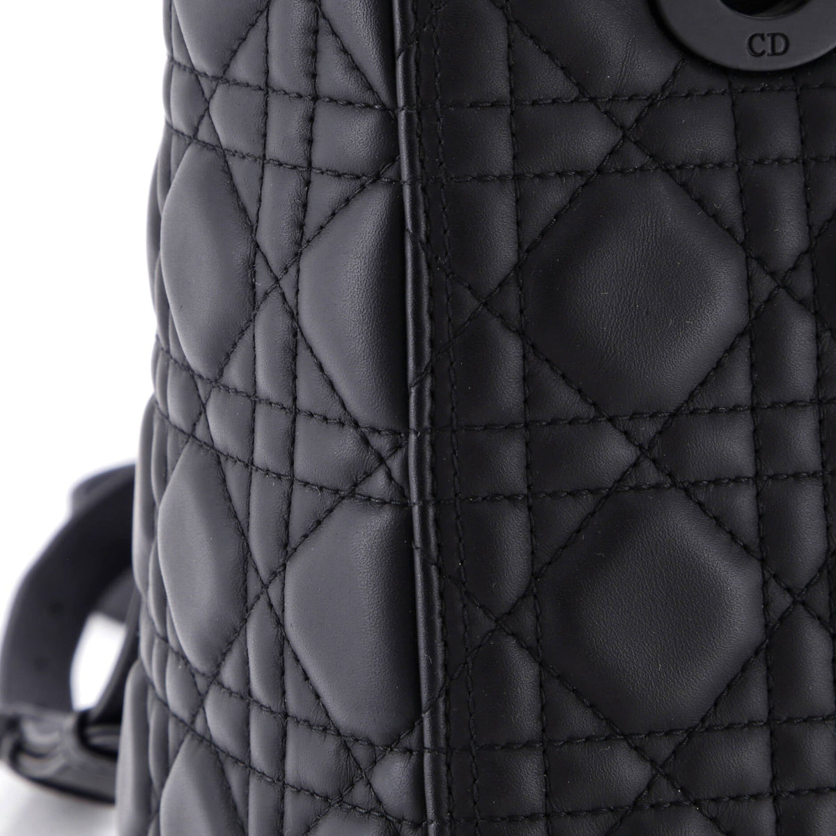 Ultra Matte Lady Dior Bag Cannage Quilt Calfskin Medium
