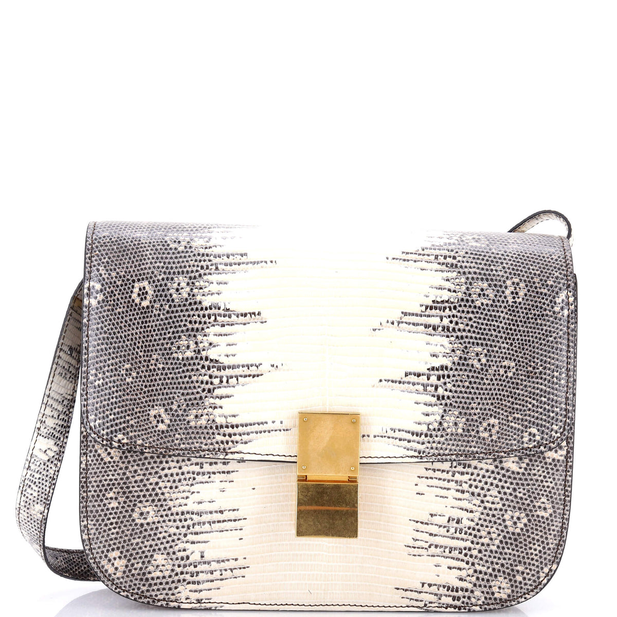 Classic Box Bag Lizard Medium
