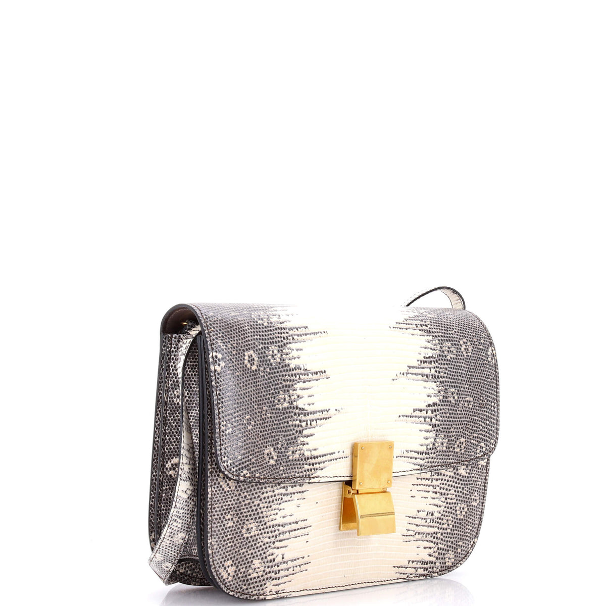 Classic Box Bag Lizard Medium