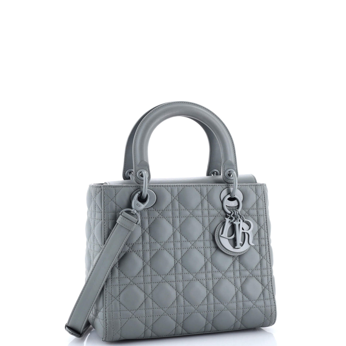 Ultra Matte Lady Dior Bag Cannage Quilt Calfskin Medium