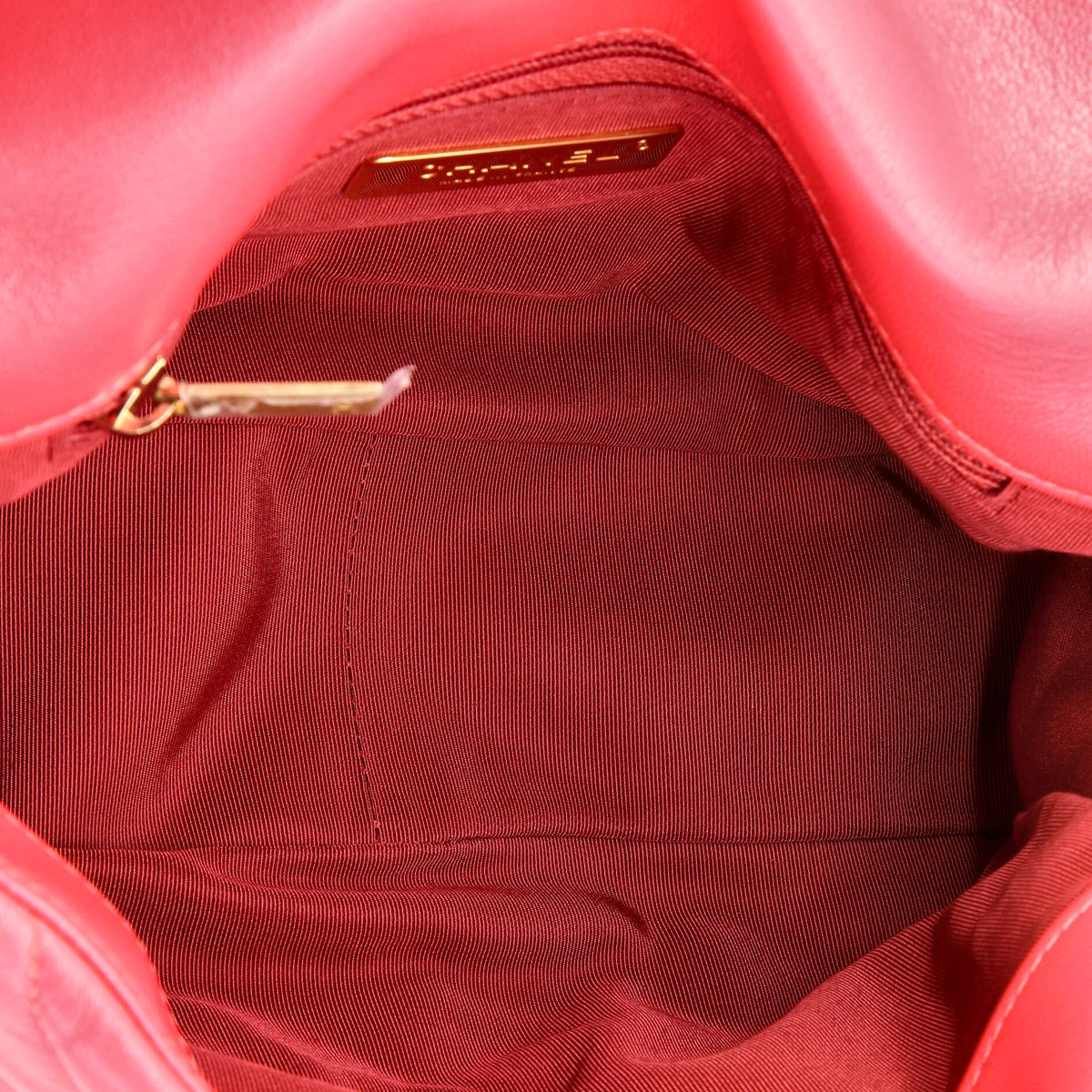 19 Flap Bag Quilted Leather Medium