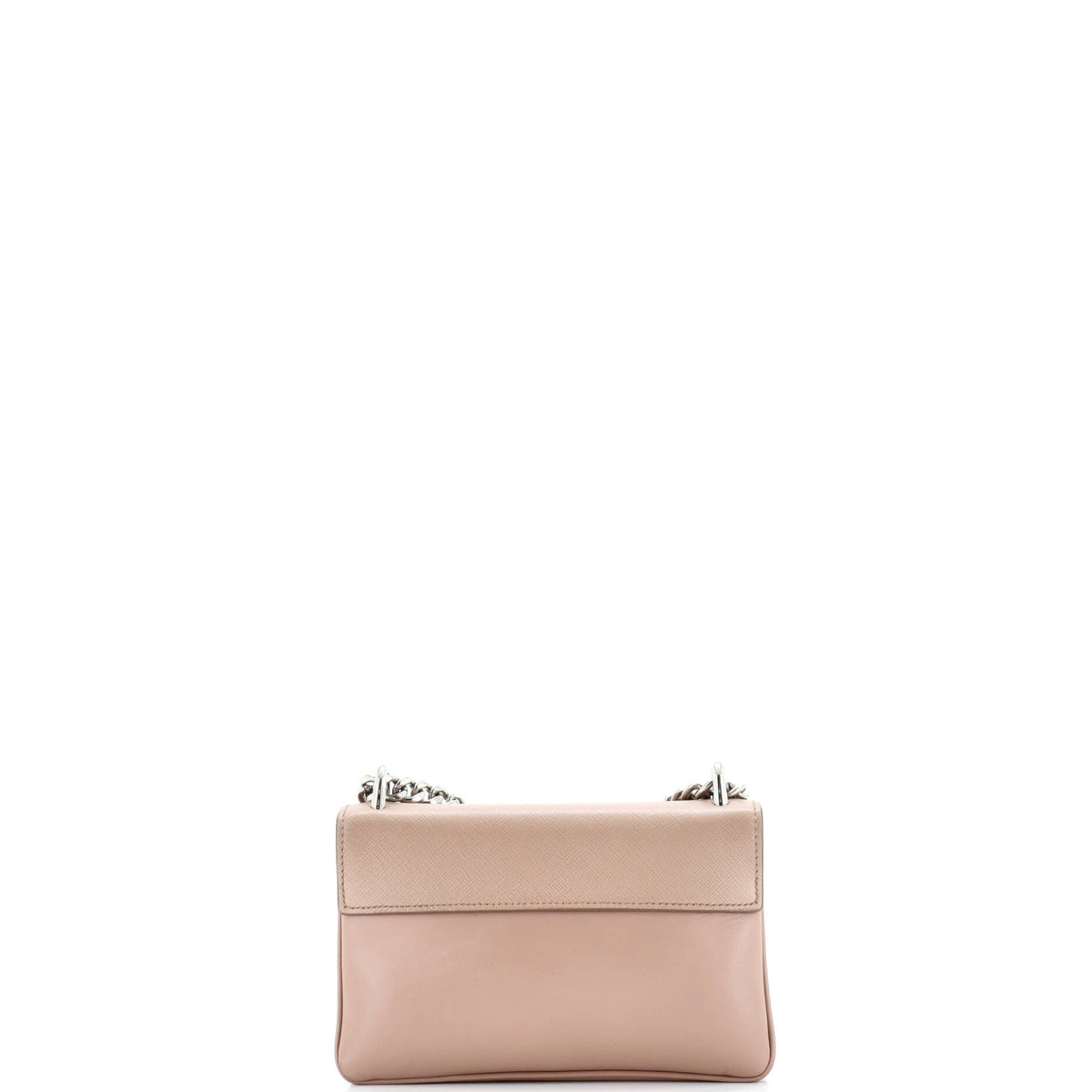 Chain Flap Crossbody Bag Saffiano and Soft Calf Small