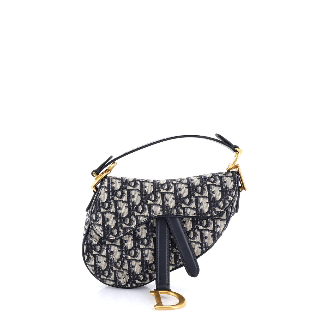 Saddle Handbag Oblique Canvas Mini