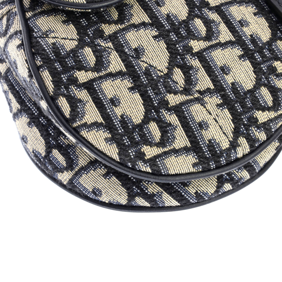 Saddle Handbag Oblique Canvas Mini