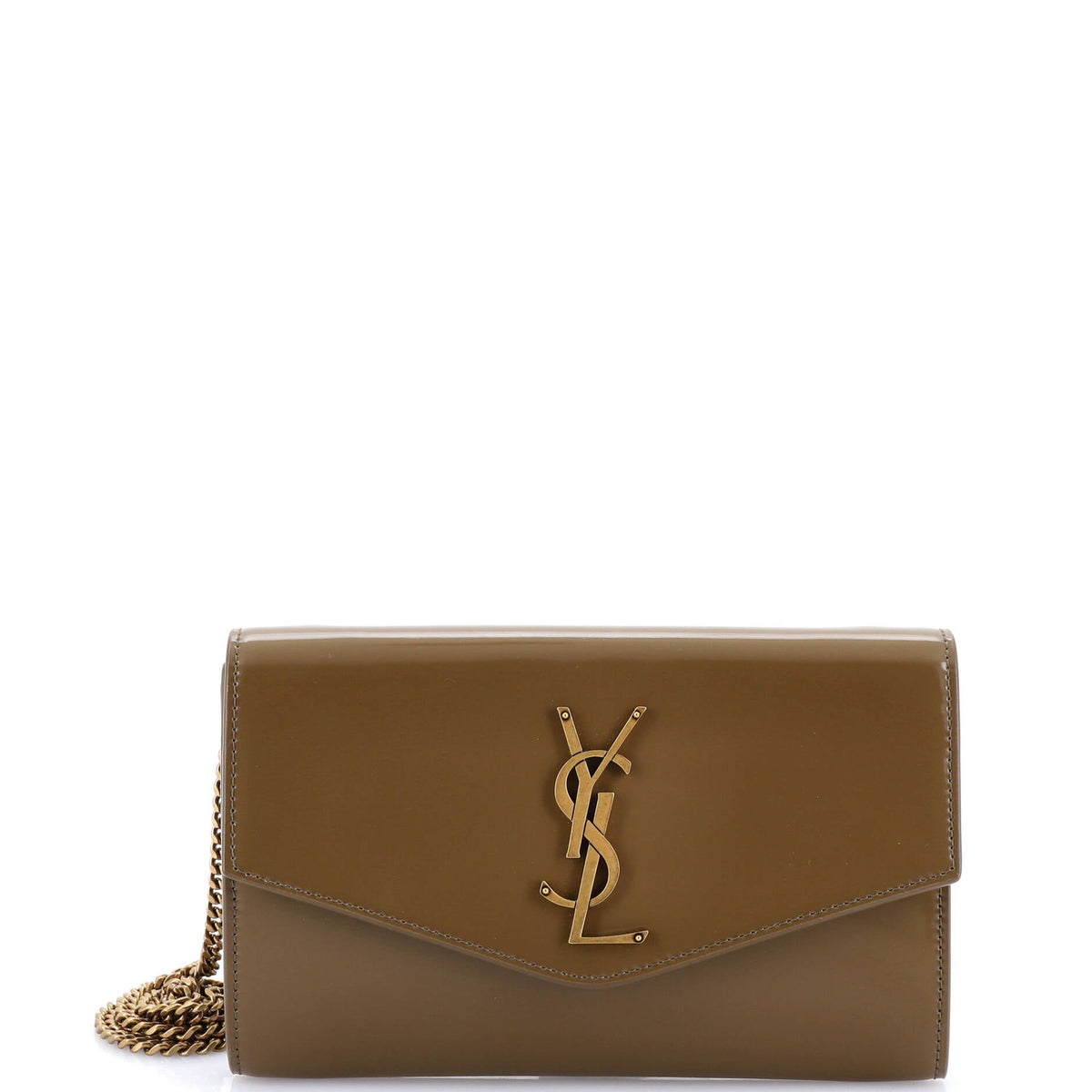 Classic Monogram Wallet on Chain Patent Small