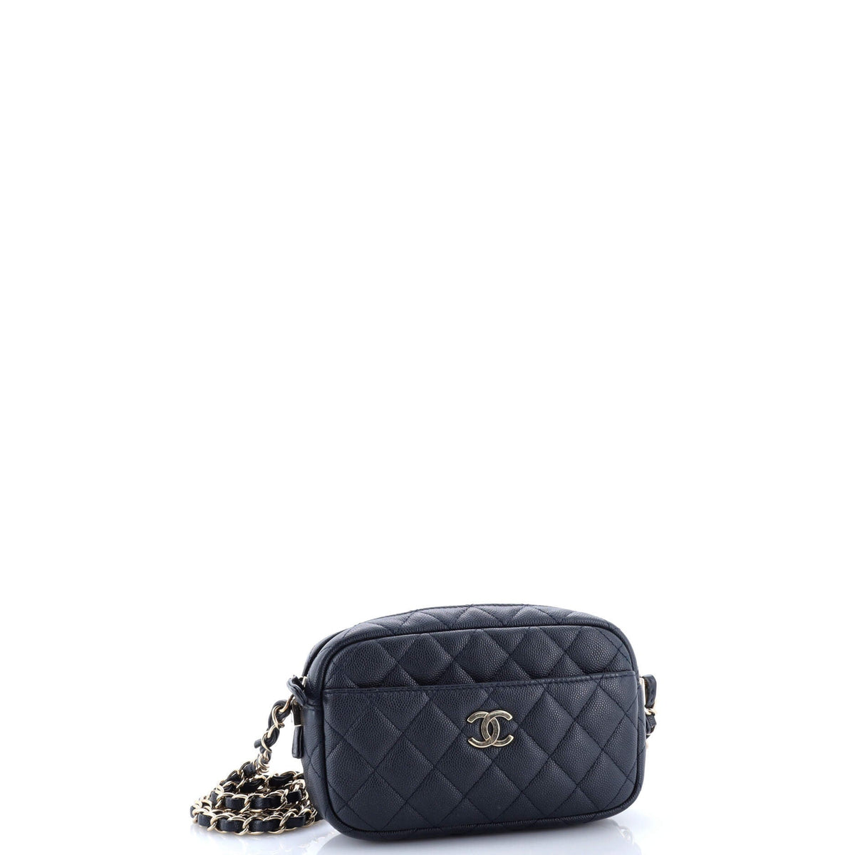 Camera Case Bag Quilted Caviar Mini