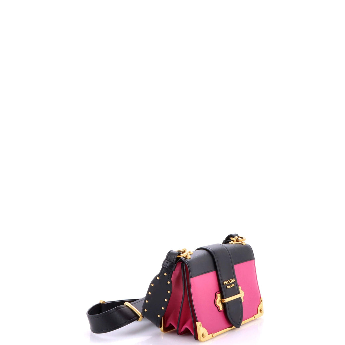 Cahier Crossbody Bag Leather and Saffiano Leather Small
