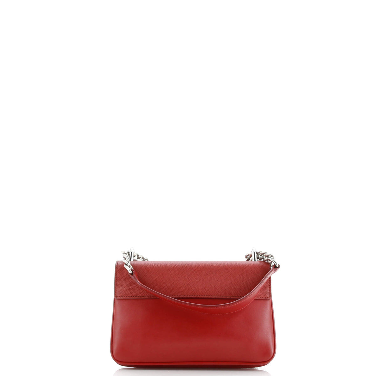 Chain Flap Crossbody Bag Saffiano and Soft Calf Small