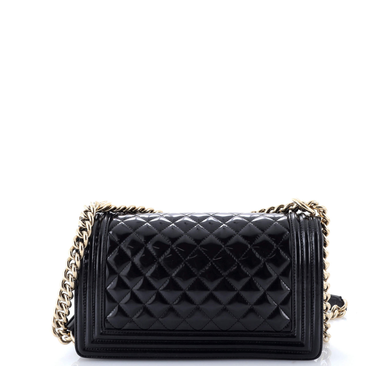 Boy Flap Bag Quilted Iridescent Glazed Calfskin Old Medium