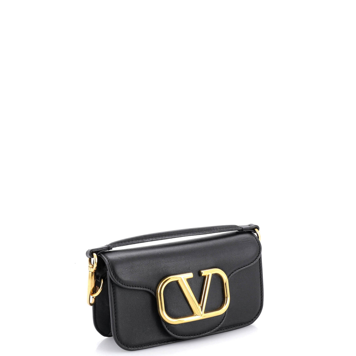 VLogo Loco Flap Shoulder Bag Leather Small