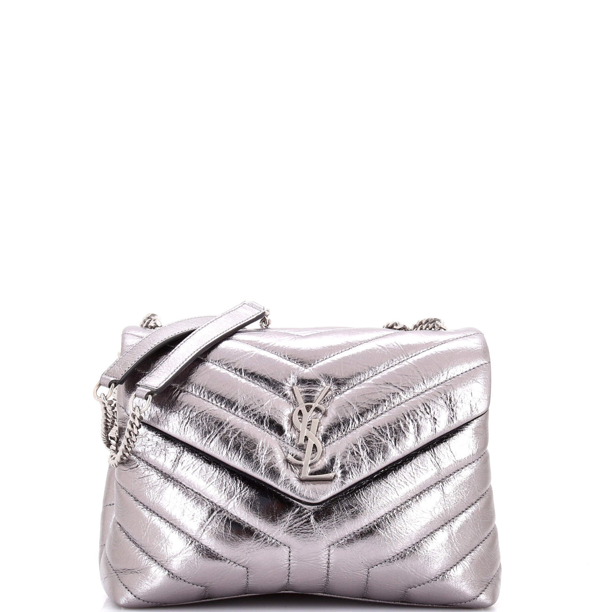 Loulou Shoulder Bag Matelasse Chevron Leather Small