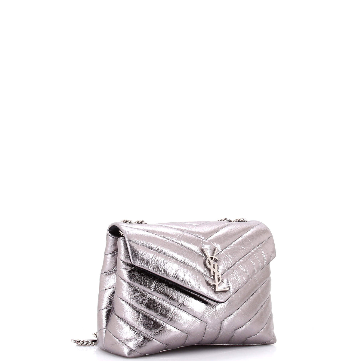 Loulou Shoulder Bag Matelasse Chevron Leather Small