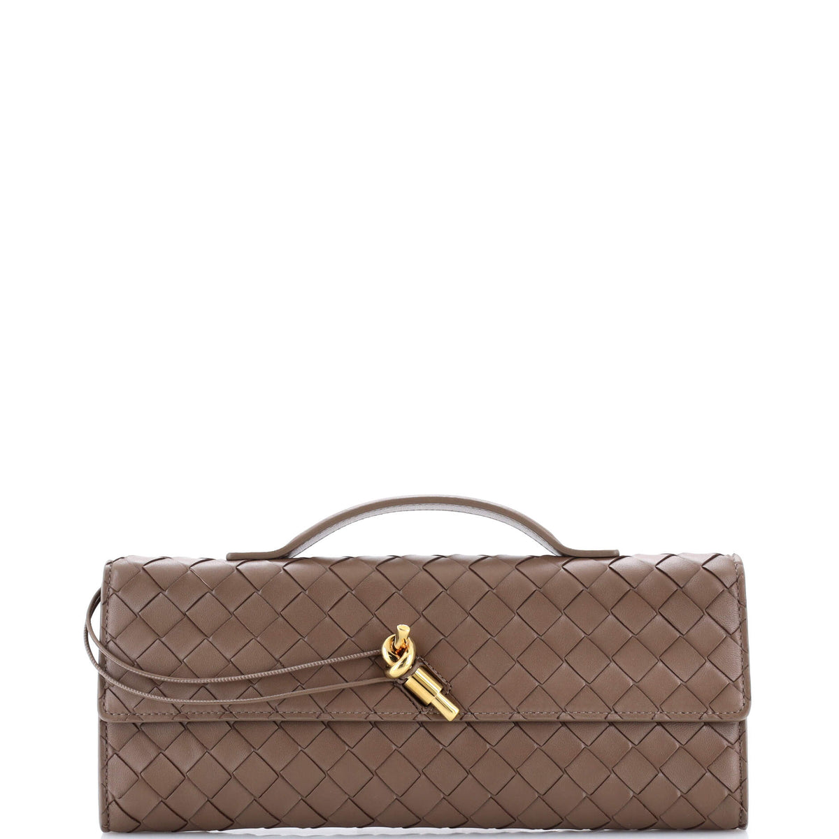 Andiamo Top Handle Clutch Intrecciato Nappa Long