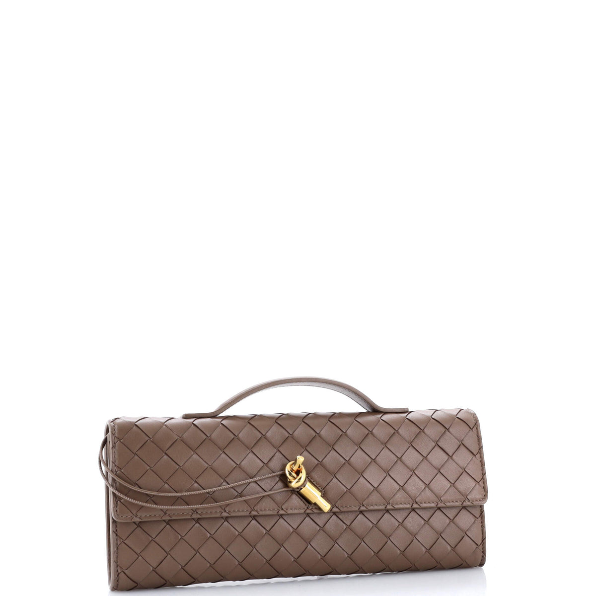 Andiamo Top Handle Clutch Intrecciato Nappa Long