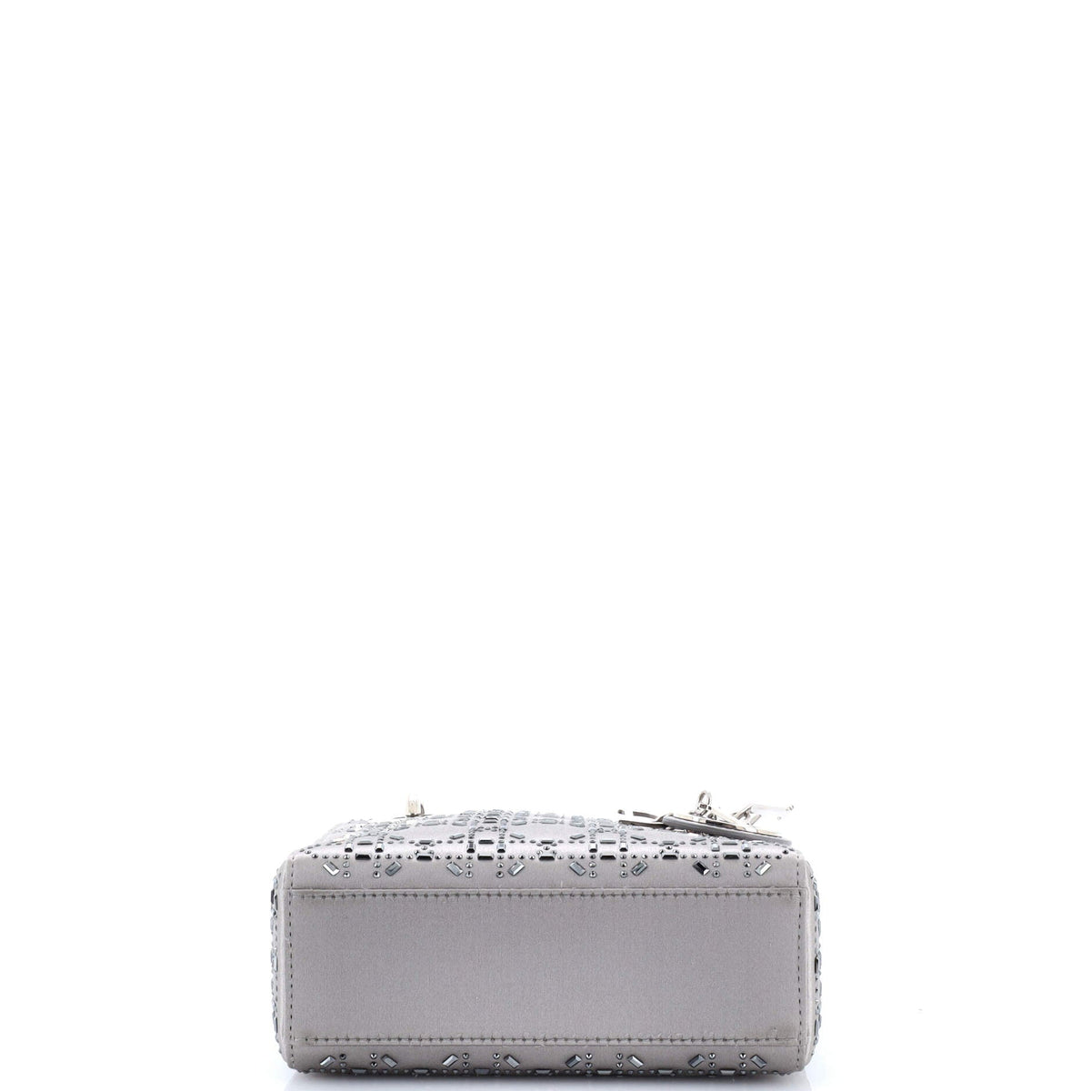 Lady Dior Bag Crystal Embellished Cannage Quilt Satin Mini