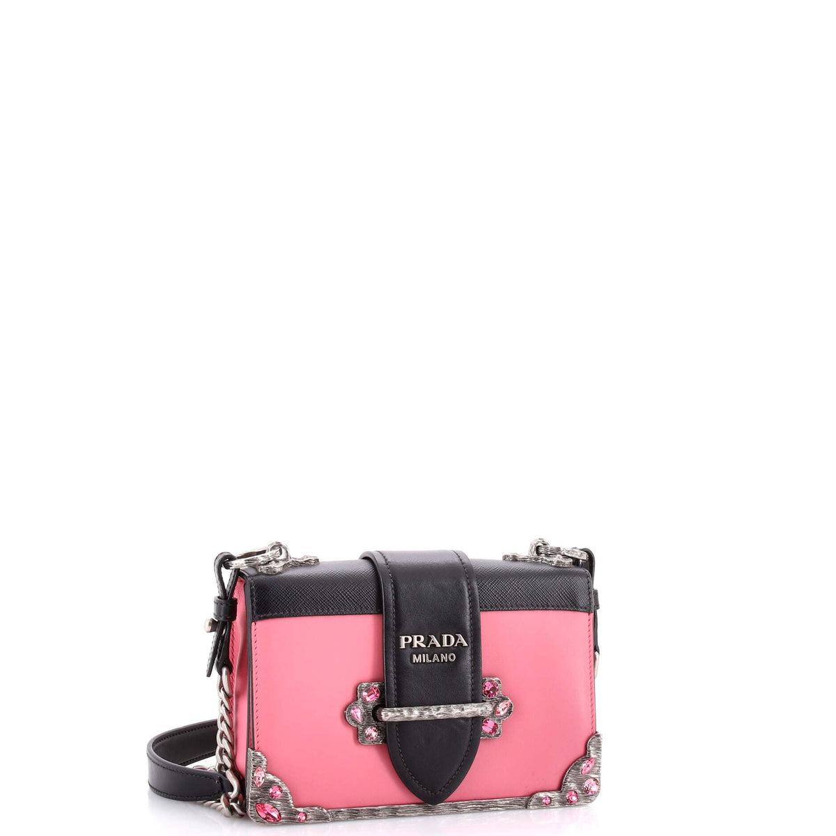 Cahier Chain Crossbody Bag City Calf and Saffiano Small