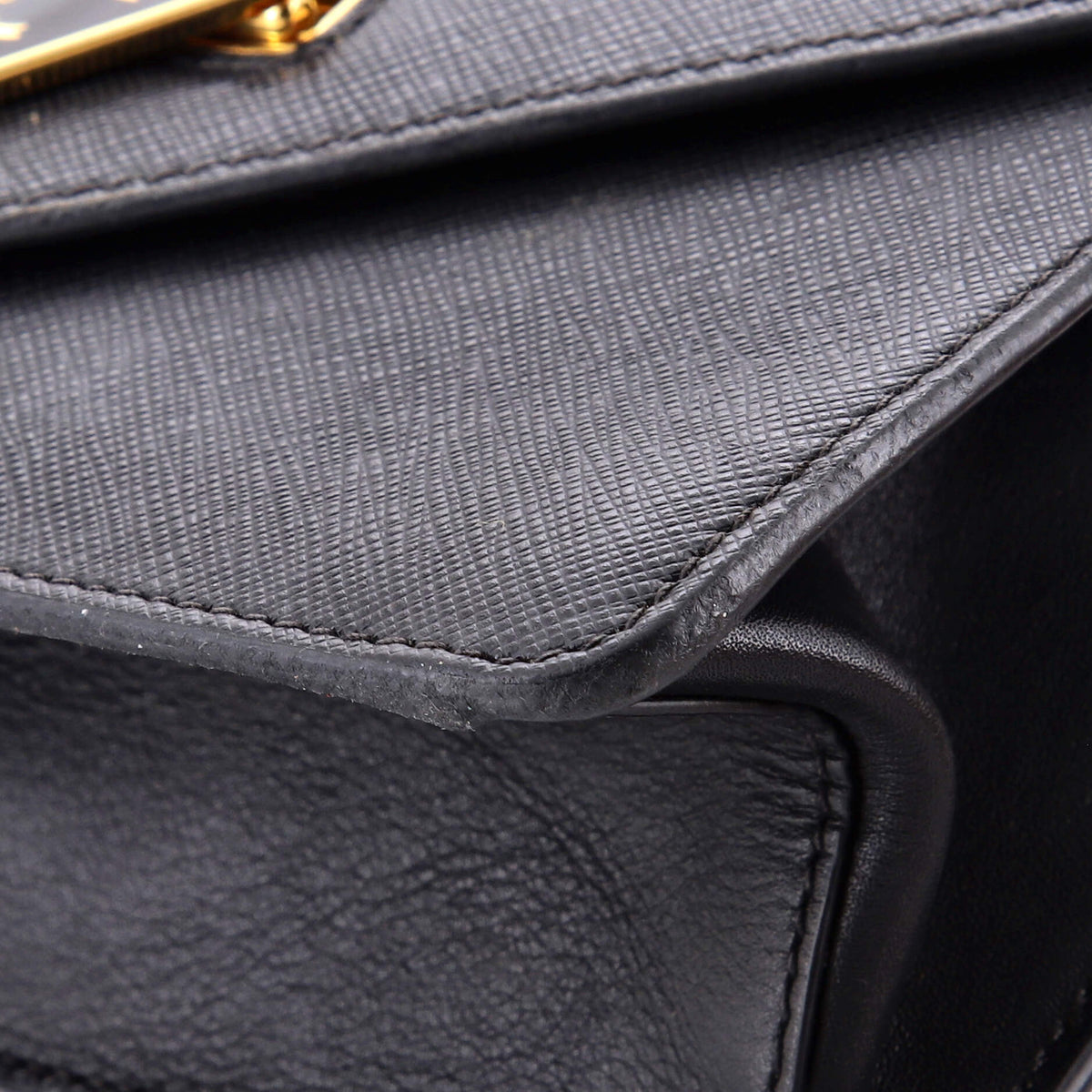 Envelope Flap Chain Shoulder bag Saffiano Leather Small