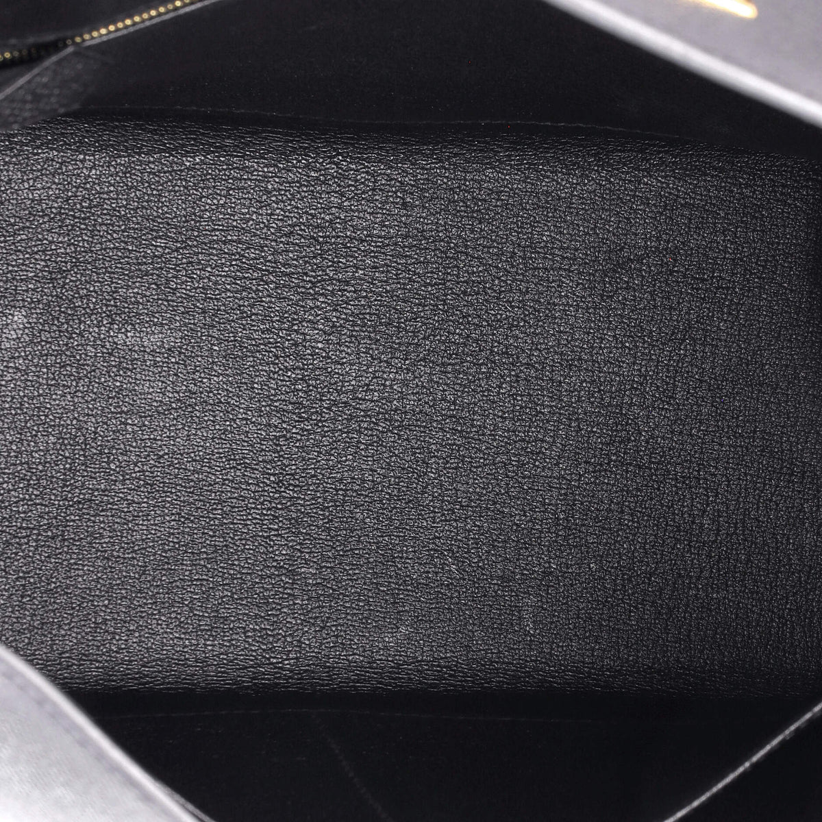 Kelly Handbag Noir Epsom with Gold Hardware 32