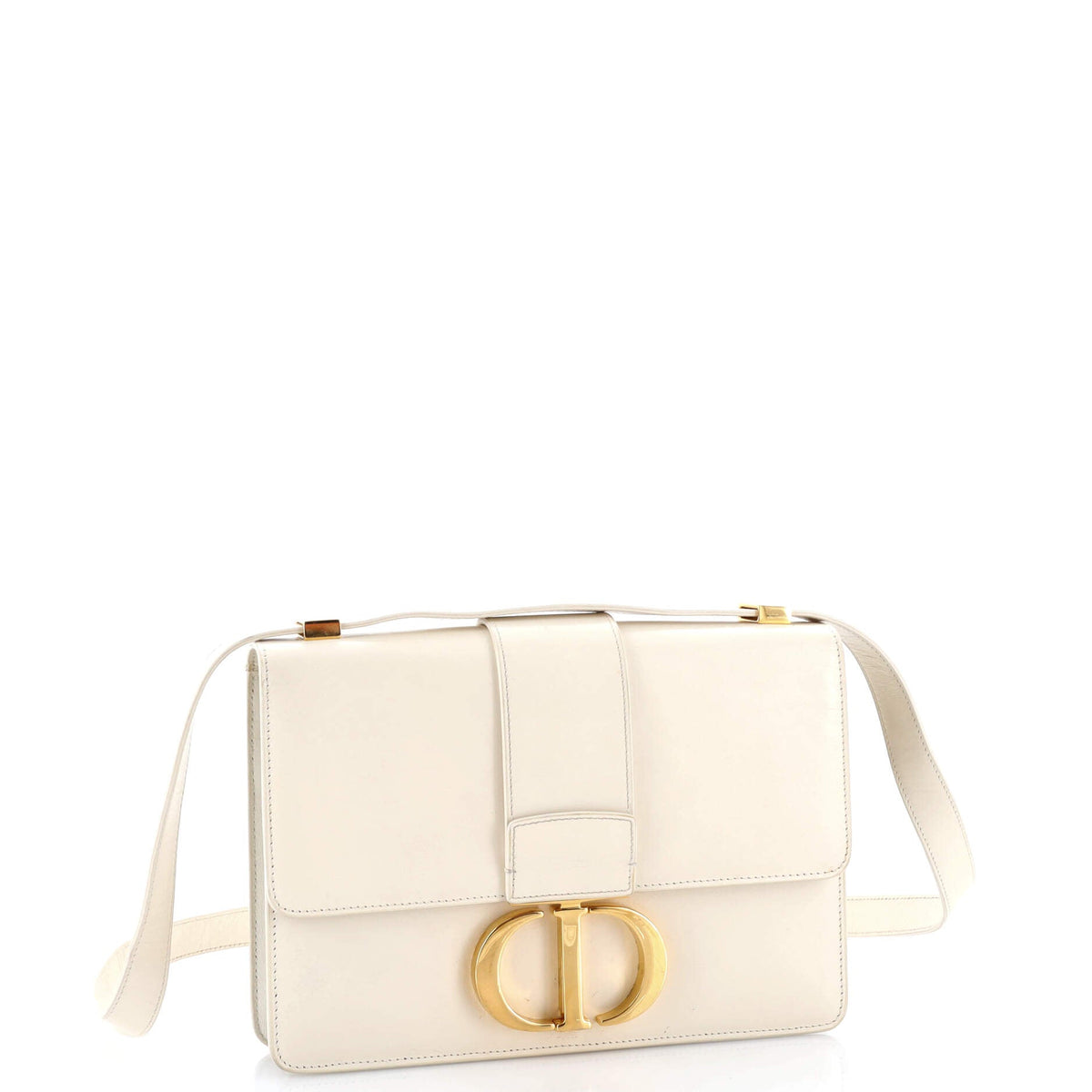 30 Montaigne Flap Bag Leather