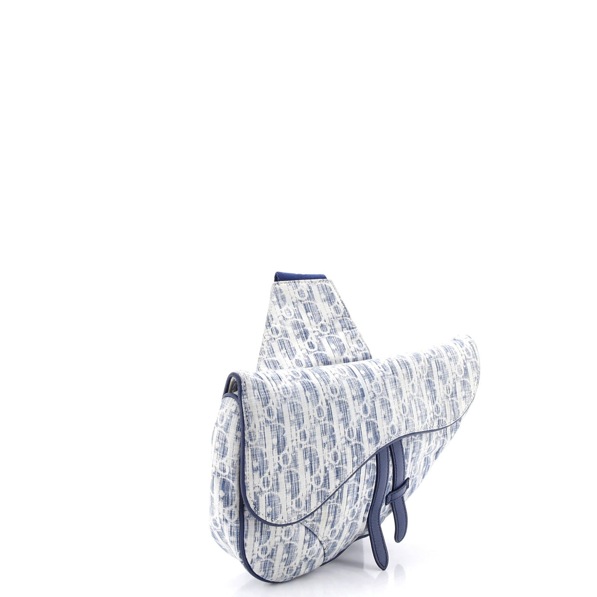 Saddle Crossbody Bag Oblique Kasuri Jacquard