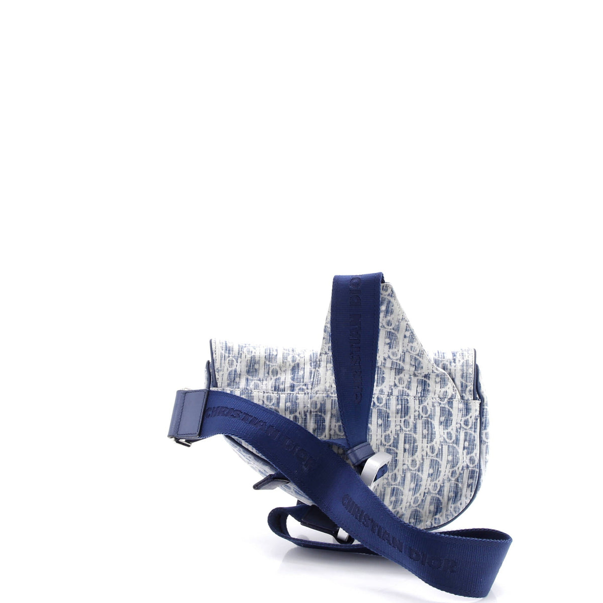 Saddle Crossbody Bag Oblique Kasuri Jacquard